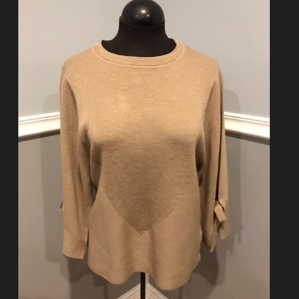 Michelle Nicole wide tie sleeve sweater